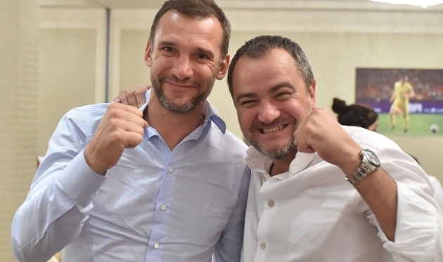 Шевченко и Павелко, фото: УАФ 