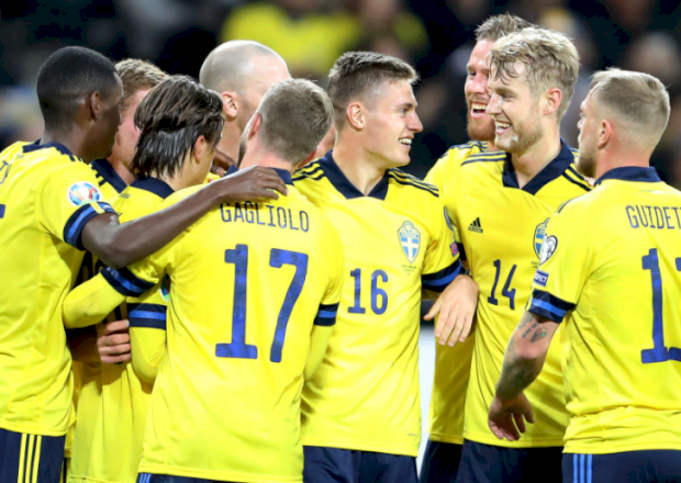 Швеция празднует победу над Фарерами, Getty Images