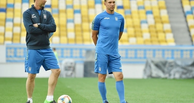Андрей Шевченко (справа), фото УАФ
