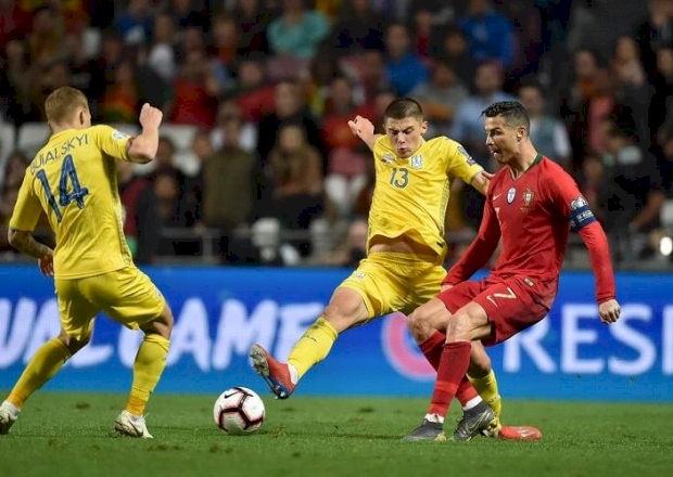Украина против Роналду, фото УАФ