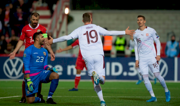 Швейцария разгромила Гибралтар, twitter.com/sfv_asf