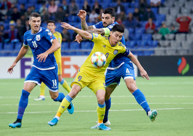 Казахстан - Кипр, фото Федерации футбола Казахстана
