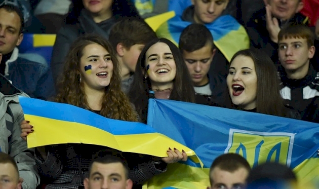 БОЛЕЛЬЩИКИ СБОРНОЙ УКРАИНЫ, ФОТО УАФ